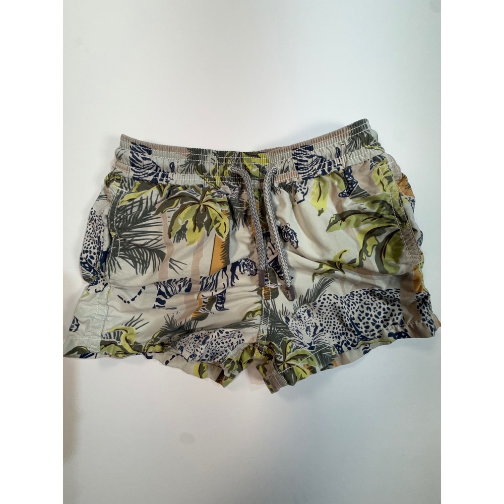 Vilebrequin Boys Jungle Safari Print Swim Trunks Moorea Tiger Leopard 4 Ans